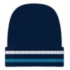 Acrylic beanie with Stripes - Navy